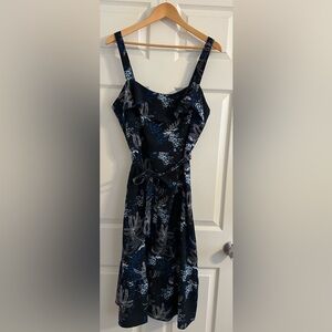 Banana Republic Navy Floral Dress